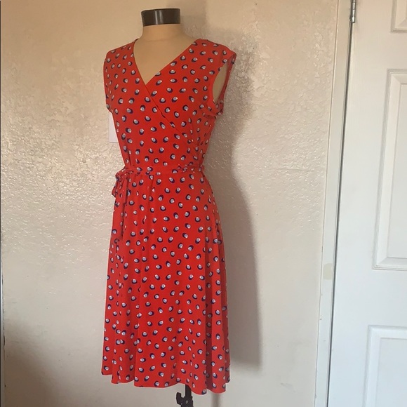 finnley jersey faux wrap dress